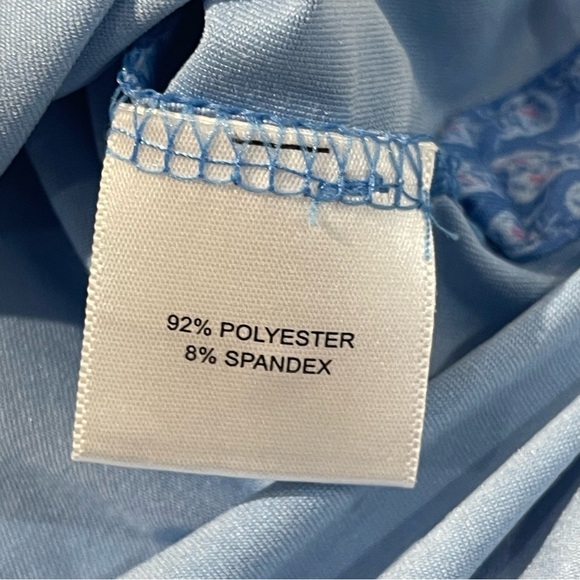 Peter Millar Summer Comfort David Bowie Polo Mens Medium Blue Performance Rare - Picture 8 of 9